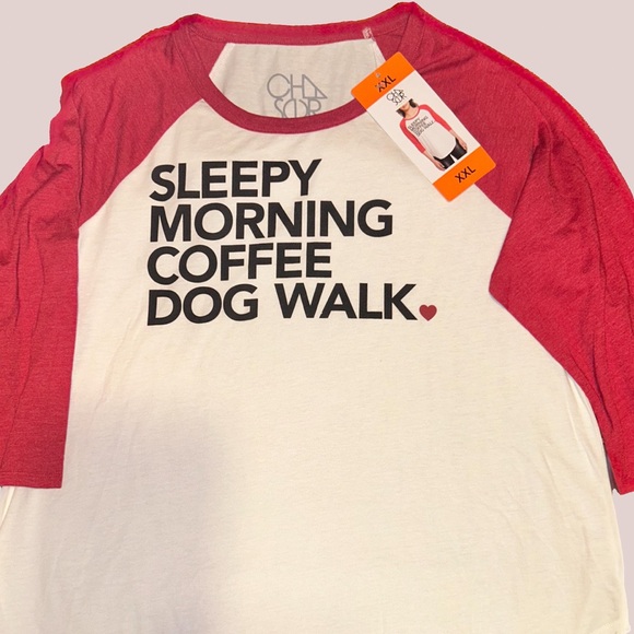 Old Navy Red and White Graphic Top - Picture 1 of 1